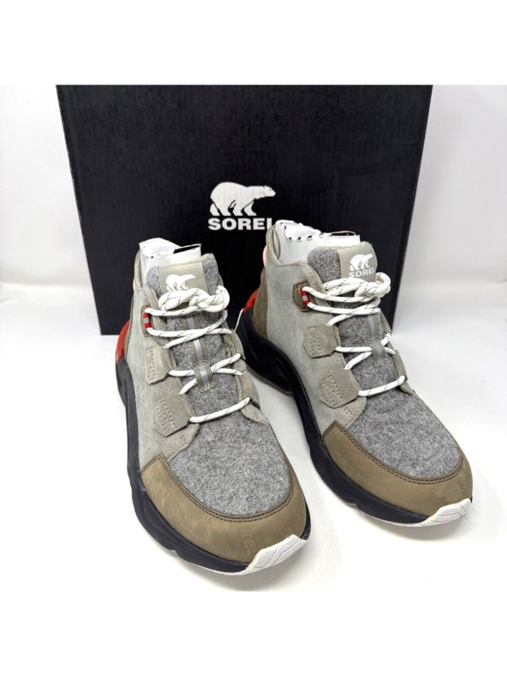 Sorel Kinetic RNEGD Caribou Womens Waterproof Insulated Winter Boots Size 9.5